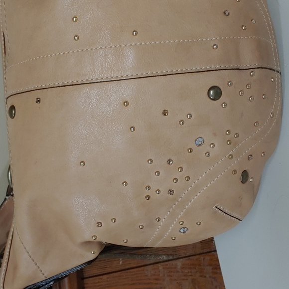 Coach Vanchetta Crystal Studded Leather Hobo Shoulder Bag - Picture 7 of 17